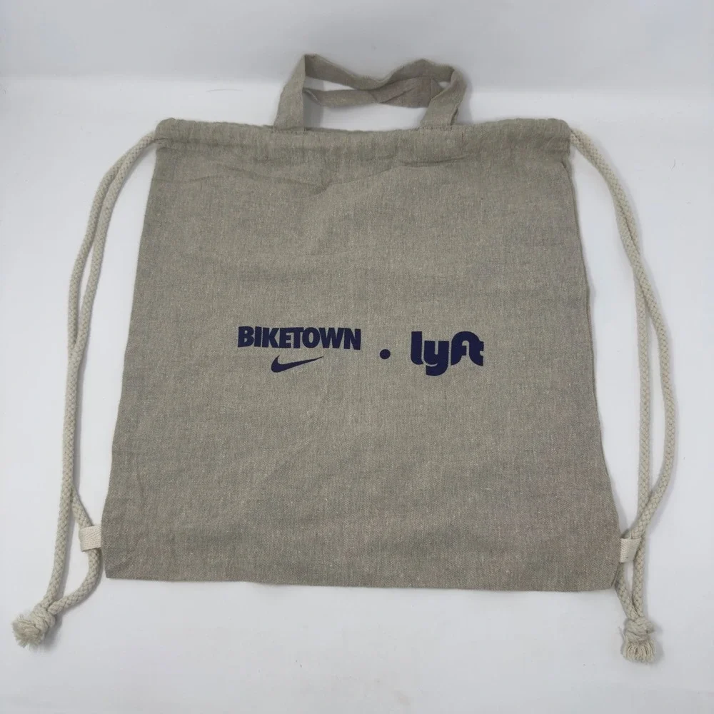 Nike Biketown Lyft Drawstring Backpack Tote Bag Oatmeal Linen‎ SM-5894NT